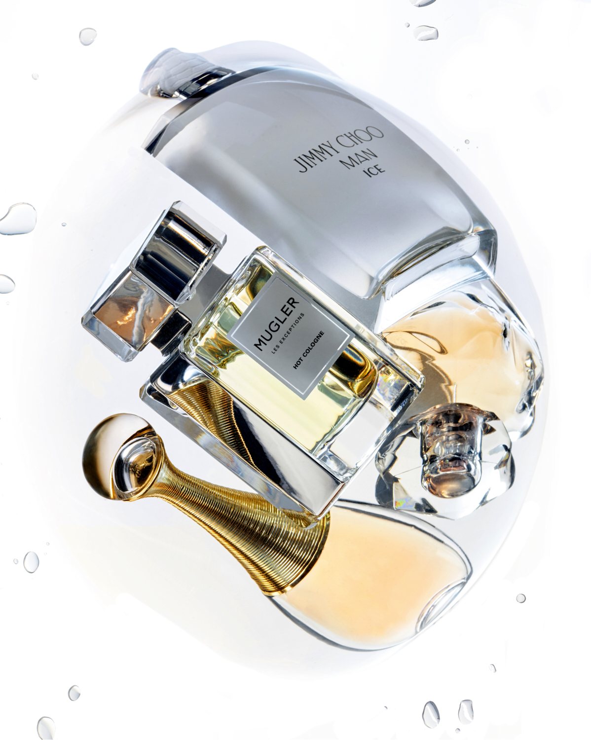 Fragrance still life — photography by Mathieu Missiaen