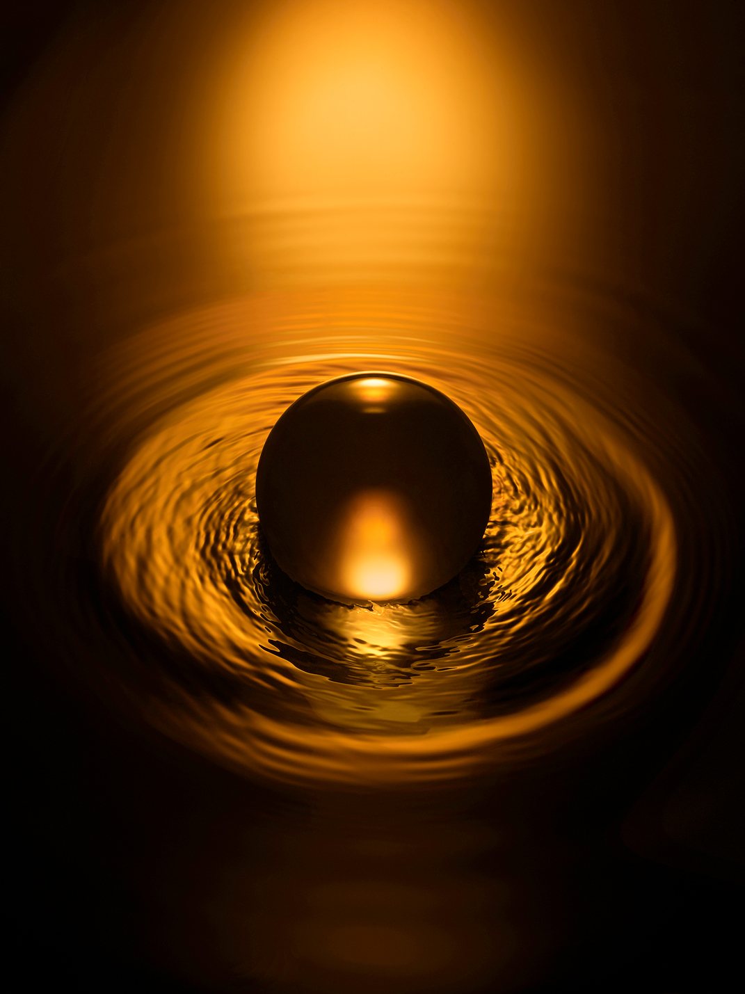 Sphere, gold — cgi, houdini by Mathieu Missiaen