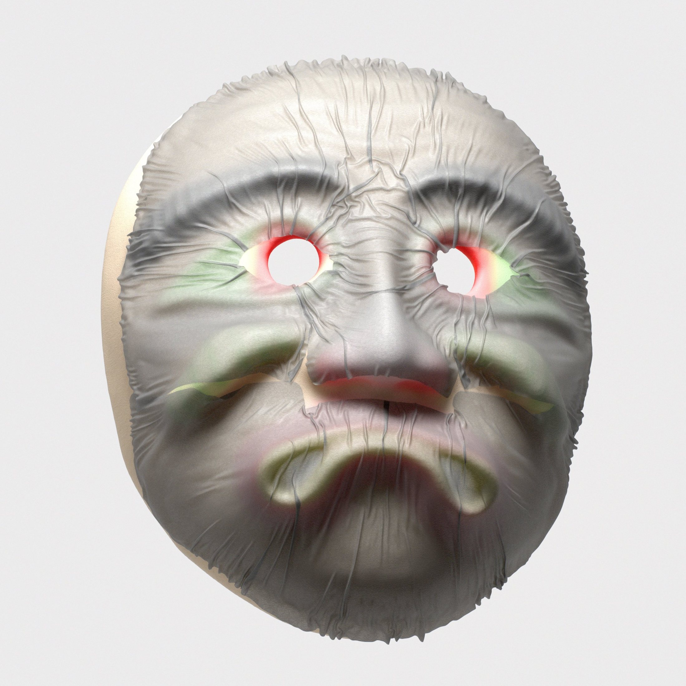 Skin — plaster, clay, houdini, cops, type by Mathieu Missiaen